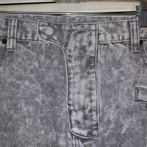Eight 732 Jeans 8732 Tag Size 42X34 (Measures 42X31) Acid Wash Gray Denim - Picture 6 of 16